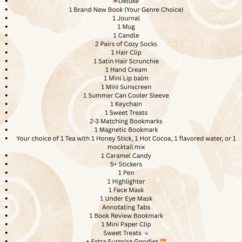 Beach Babe Bookish Bundle Self-Care Box - Blind Date With a Book