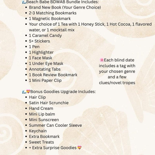 Beach Babe Bookish Bundle - Blind Date With a Book